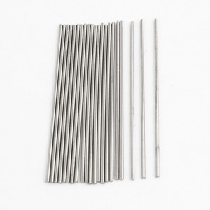 20pcs 50mm x 1mm Silver Tone Stainless Steel Transmission Round Rod