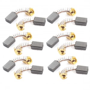 Angle Grinder Replacement 15/32" x 5/16" x 1/5" Carbon Brush 6 Pairs