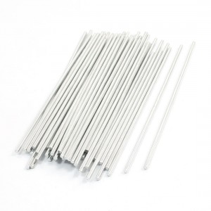 50Pcs Stainless Steel Round Shaft Rod Bar Axles 100mmx2mm for RC Toy Car