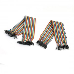 2pcs Breadboard 40P-40P Male/Female 2.54mm Flexible Jumper Cable 30cm