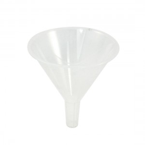120mm 4.7" Dia Mouth Clear White Plastic Filter Funnel for Laboratory