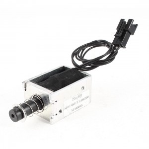 110V 48.4W Solenoid Electromagnet Spring Plunger 1mm 2.3kg 6mm 1.2kg