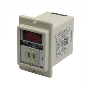White AC/DC 24V Power on Delay Timer Time Relay 0.1-9.9 Second 8 Pins ASY-2D