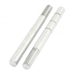 2PCS RC Model Spare Parts Duralumin Threaded Dowel Pin 70 x 6 x 6mm