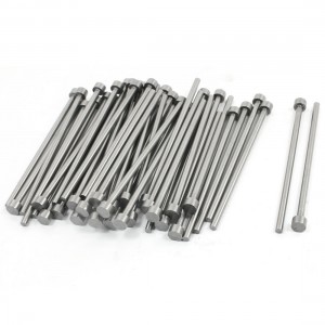 Mould Manufacturing 8mm Tip 4mm Shank Straight Ejector Pins 50 PCS