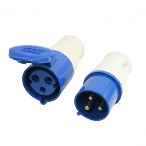 Plastic Housing AC 220-250V 2P+E Poles 32A Industrial Socket SF-223