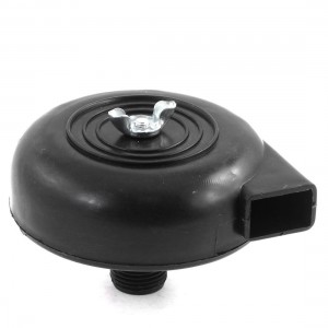 Compressor 19.7mm Dia Male Thread Air Intake Silencer Filter Black