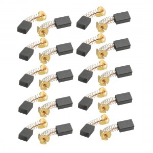 10 Pairs Electric Motor Black Carbon Brushes 19/32" x 3/8" x 1/4"