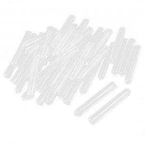 Lab Round Bottom Sample Holder Tubing Liquid Test Tube Clear 100 Pcs