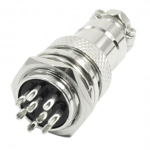 Waterproof Male Female Aviation Plug CNC Connector Adapter 9 Pin 16mm P16-9