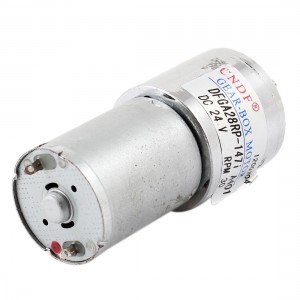 DC 24V 30RPM Cylinder l Speed Reducer Geared Box Electric Motor