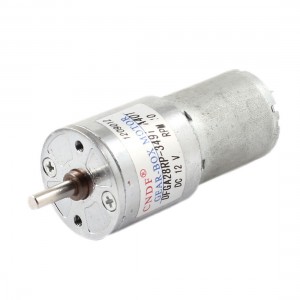 DC 12V 10RPM 4mm Shaft Cylindrical Electric Geared Box Speed Reduce Motor