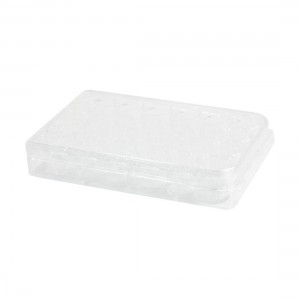 Rectangle Shape Clear Polystyrene Sterile 24 Well Cell Culture Plate