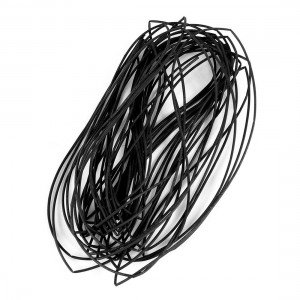 10 Meter 0.6mm Dia Ratio 2:1 Heat Shrinkable Shrinking Tube Black