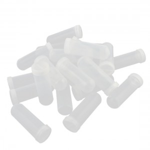 25 Pcs 100ml Round Bottom Centrifuge Tubes Clear White w Screw Caps