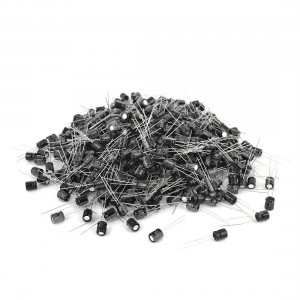 1000 Pcs 6mm x 7mm 100UF 25V Polarized Radial Electrolytic Capacitor