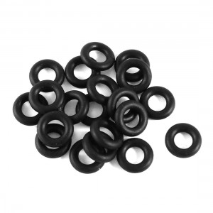20 x Black 14mm OD 7mm Inner Dia Nitrile Rubber O-ring Oil Seal Gaskets