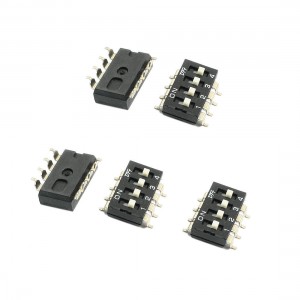 5pcs 4Positions 2.54 mm Pitch SMD Type DIP Switches DC 24V 100mA