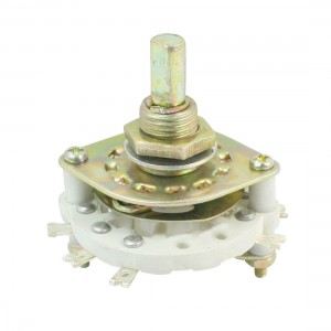 2P3T 2 Pole 3 Position 1 Deck 8 Pins Band Channael Rotary Switch