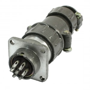 P20-7 Core 20mm 7 Pin Stepper Motor Aviation Wire Connector Plug