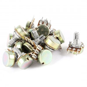 15 Pcs Type B 10K Ohm B10K 3Pin One Linear Rotary Taper Potentiometer AC 220V 6A