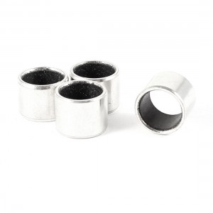 4pcs Silver Tone Self Lubricating Metal Plain Bearing Sleeve 8mm x 10mm x 8mm