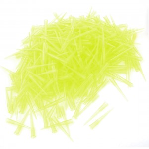 1000 Pcs Plastic Liquid Transfer Pipets Pipette Tips 200ul Clear Yellow