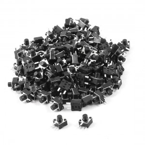 150 Pcs PCB Mounted Momentary 3-pin Tact Pushbutton Switch 4.5mmx4.5mmx5mm