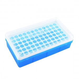 Plastic Covered 72 Positions 12mm Centrifuge Tube Storage Holder Rack
