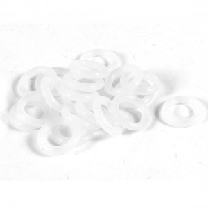 20 Pcs 11mm x 2mm Rubber O Type Sealing Ring Gasket Grommets Clear White