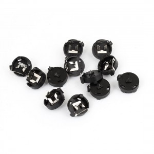 12PCS Black Housing CR1220 CR1225 Button Cell Battery Socket Holder BS-1220-1