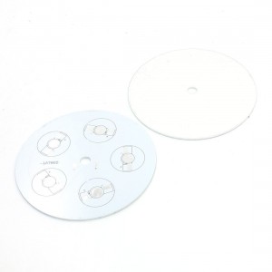 2pcs 84mm Round Aluminum PCB Circuit Board for 5 x 1W/3W LED in Series