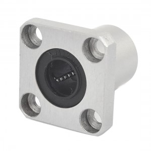 LMK12UU 12mm Inner Dia 4 Bolt Flange CNC Router Linear Motion Bearing