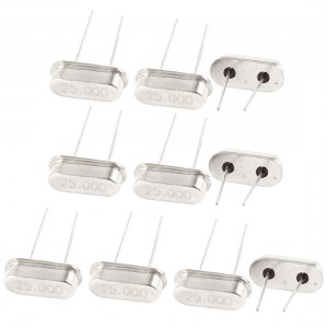 10 Pcs HC-49S DIP Quartz Crystal Oscillator 25MHz 25.000M Hz 25.000MHz