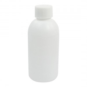 250mL 25mm Dia Mouth White Plastic Leak Proof Bottle Storage for Chemistry Lab