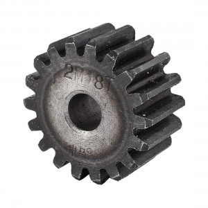 10mm x 40mm x 20mm Module 2 18 Teeth Metal Straight Spur Gear Wheel Gray