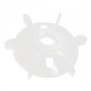 White Plastic 215mm Outer Dia 38mm Inner Diameter Motor Fan Blade Y132-4.6.8