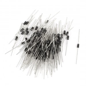 100Pcs 1N4001 50V 1A Axial Polarized Fast Rectifier Rectifying Diodes
