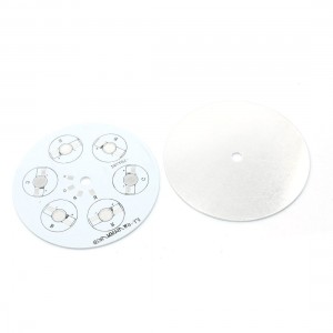 2PCS 84mm Circle Aluminum PCB Circuit Board for 6 x 1W/3W RGB LED in Series