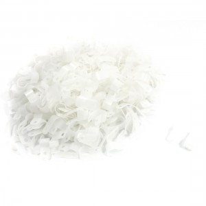 10.4mm White Plastic Cable Wire Hose Mount R Clip Clamp Fastener 400Pcs