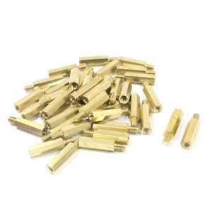 40Pcs 20mm x 26mm M3 Male Female Threaded Brass Hexagonal Standoff Spacer