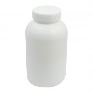 600mL Capacity 43mm Dia Widemouth White Plastic Bottle Container for Laboratory