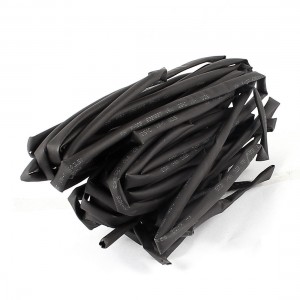 10 Meter 3.5mm Dia Ratio 2:1 Heat Shrinkable Shrinking Tube Black