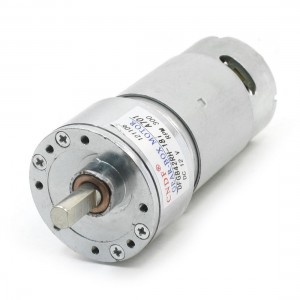 DFGB42RH DC 12V 300RPM 7mm Dia Shaft Magnetic Gear Box Electric Motor