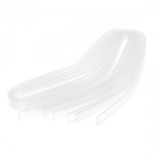 5 Pcs 3Ft 8mm Dia Heat Shrinkable Tube Wire Sleeve Shrinking Tubing Clear