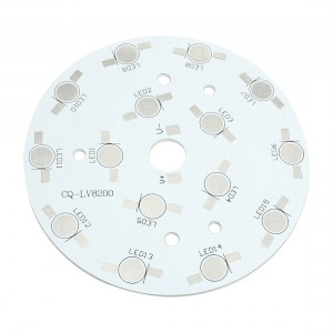 90mm Dia Round Aluminum Base Plate DIY PCB for 15pcs x 1W/3W High Power LEDs