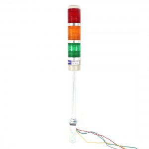 2.5Ft Wire Cord Industrial Red Orange Green LED Signal Lamp Warning Light DC 12V