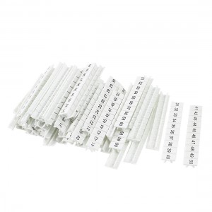 60pcs 5mm x 3.5mm 1-60 Legend Terminal Block Marker Labels Number for Wire