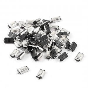 50 Pcs PCB SMD Mount Momentary Dual Pin SPST Tact Pushbutton Switch 6x3x2.5mm