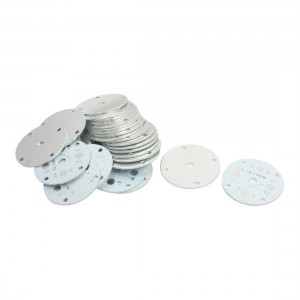 30pcs Aluminum Base Plate DIY PCB 4.8cm Diameter for 1W/3W High Power 4LEDs